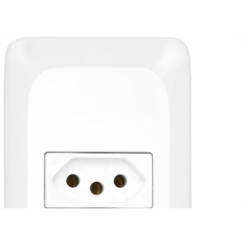 Conjunto Pial Pop 4X2 Branco Com Placa (1Tomada 10A) Lgx030