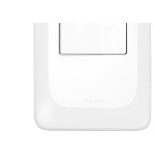 Conjunto Pial Pop 4X2 Branco Com Placa (1Tomada Tv Tipo F) Lgx060