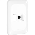 Conjunto Pial Pop 4X2 Branco Com Placa (2Simples) Lgx101