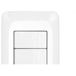 Kit C/3 - Conjunto Pial Pop 4X2 Branco Com Placa (2Simple...