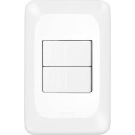 Conjunto Pial Pop 4X2 Branco Com Placa (2Paralelo) Lgx202