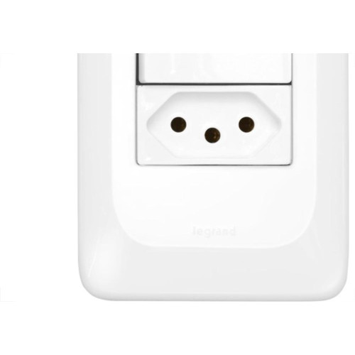 Kit C/2 - Conjunto Pial Pop 4X2 Branco Com Placa (1Parale...
