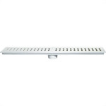 Ralo Linear Estrela Caixa Coletora 15X100Cm Com Grelha Branca 1326