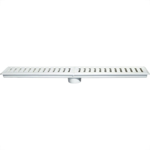 Ralo Linear Estrela Caixa Coletora 15X100Cm Com Grelha Branca 1326