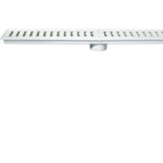 Ralo Linear Estrela Caixa Coletora 15X100Cm Com Grelha Branca 1326