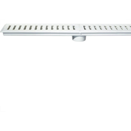 Ralo Linear Estrela Caixa Coletora 15X100Cm Com Grelha Branca 1326