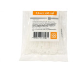 Abracadeira Nylon Perkon Branca 2,5X 80 100 Pecas 1247