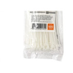 Abracadeira Nylon Perkon Branca 3,5X150 100 Pecas 1252