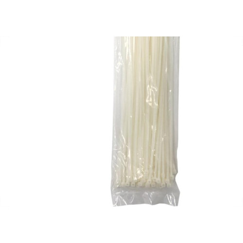 Abracadeira Nylon Perkon Branca 3,5X400 100 Pecas 1256