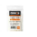 Abracadeira Nylon Perkon Branca 4,8X200 100 Pecas 1258