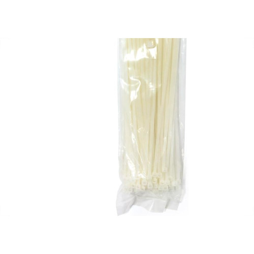 Abracadeira Nylon Perkon Branca 4,8X400 100 Pecas 1262