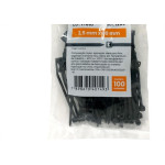 Abracadeira Nylon Perkon Preta 2,5X 60 100 Pecas 1269