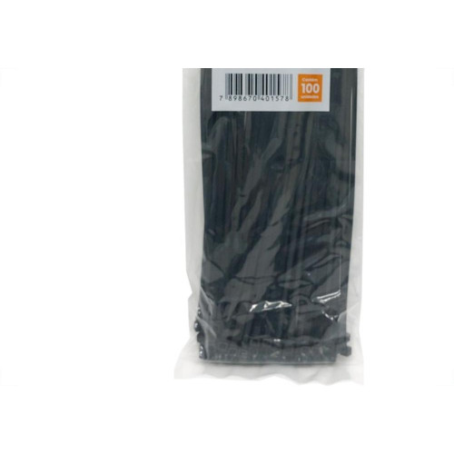 Abracadeira Nylon Perkon Preta 3,5X250 100 Pecas 1285
