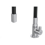 Torneira Metal Bica Movel Mesa Hydramotion Preta 1167.Metpthmn