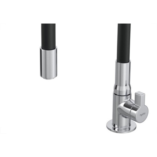 Torneira Metal Bica Movel Mesa Hydramotion Preta 1167.Metpthmn