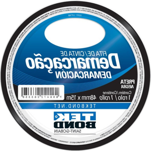 Fita Demarcacao Solo Tekbond 48X15M Preta 