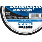 Fita Demarcacao Solo Tekbond 48X15M Preta 
