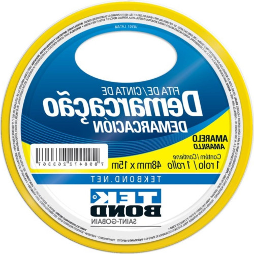 Fita Demarcacao Solo Tekbond 48X15M Amarela 