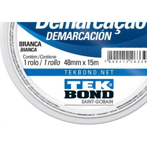 Fita Demarcacao Solo Tekbond 48X15M Branca 