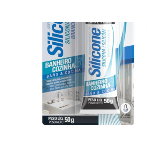 Cola Silicone Tekbond 50G Acetico Branco Cozinhawc 