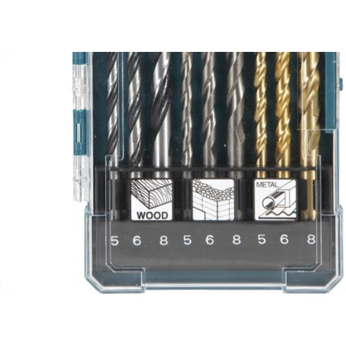 Broca Aco Carbono /Videa/Aco Rapido Makita Kit Com 9 Pecas D-71962