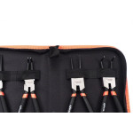 Alicate Aneis Waft Interno /Externo Reto /Curvo 7'' Com 4Pecas 6582