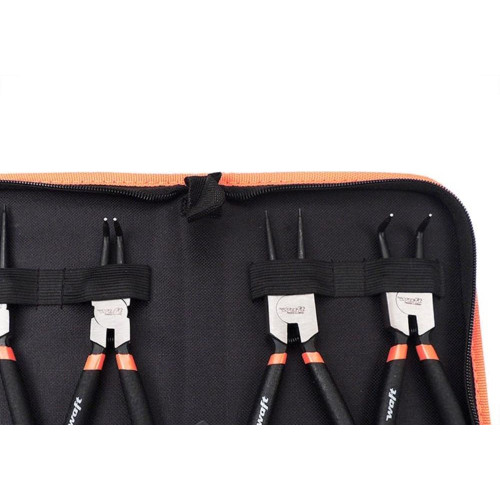 Alicate Aneis Waft Interno /Externo Reto /Curvo 7'' Com 4Pecas 6582