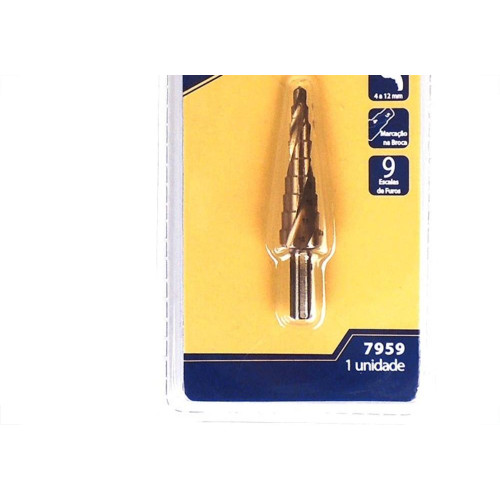 Broca Escalonada Brasfort 4 A 12Mm 7959