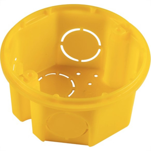 Caixinha Luz Plastica 3X3 Tramontina Amarela Orelha Pvc  - Kit C/20 