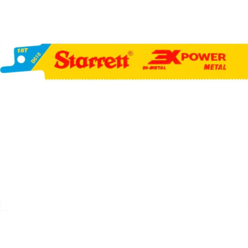 Lamina Serra Sabre Starrett 150Mm/6'' Bi-Metal 2 Pecas 18 Dentes B618-2