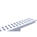Ralo Linear Ferplastik Caixa Coletora 15X 50Cm Com Grelha Branca Prb098