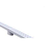 Ralo Linear Ferplastik Caixa Coletora 15X100Cm Com Grelha Branca Prb099