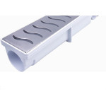 Ralo Linear Modulavel Ferplastik 6X50Cm Grelha De Inox 650Xb