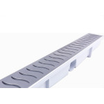 Ralo Linear Modulavel Ferplastik 6X50Cm Grelha De Inox 650Xb