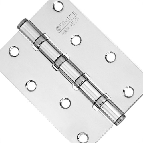 Dobradica Silvana 891 Cromado 4''X3'' Com Rolamento Cartela Com 3 Pecas 90467