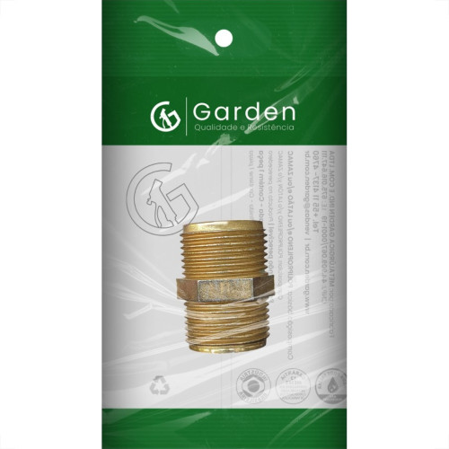 Niple Zamac Amarelo Garden   3/4''X3/4'' 10604E