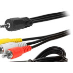 Cabo Audio/Video Rca - P3 Estereo + 3 Rca Macho - 1.3M 018-0027