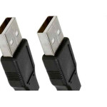 Cabo Usb 2.0 - Usb A Macho + Usb A Macho 2.0 - 1.80M - Preto 018-3276