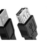 Cabo Usb 2.0 - Usb A Macho + Usb A Femea 2.0 - 1.80M - Preto 018-3277
