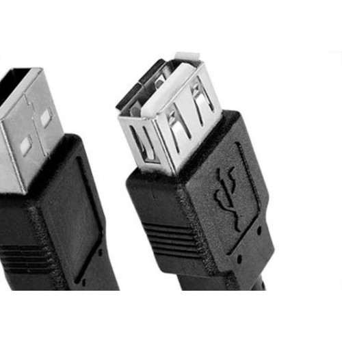 Cabo Usb 2.0 - Usb A Macho + Usb A Femea 2.0 - 1.80M - Preto 018-3277