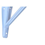 Suporte Prateleira Fercar Com Reforco Branca 06 X 08 31 - Kit C/24 