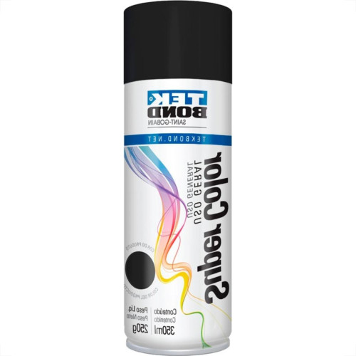Tinta Spray Tekbond Preto Fosco 350Ml 