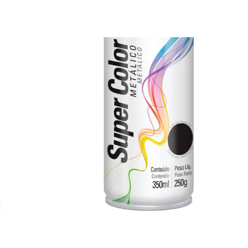 Tinta Spray Tekbond Preto Metalico 350Ml 