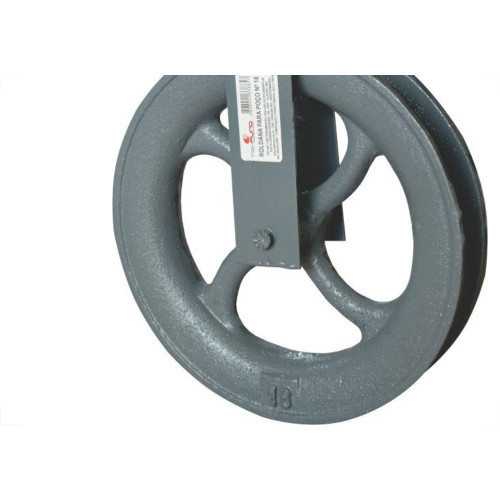 Roldana Para Poco Tekfund 18Cm Capacidade 180Kg ''Gancho'' 27