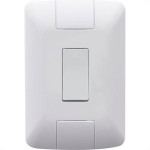 Conjunto Tramontina Aria 4X2 Branco Com Placa (1 Campainha) 57241/007