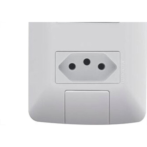 Conjunto Tramontina Aria 4X2 Branco Com Placa (1 Simples+1Tomada ) 57241/064