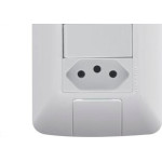 Conjunto Tramontina Aria 4X2 Branco Com Placa (2 Simples+Tomada) 57241/073
