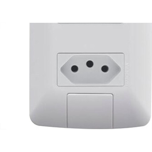 Conjunto Tramontina Aria 4X2 Branco Com Placa (2 Tomadas 10A) 57241/265