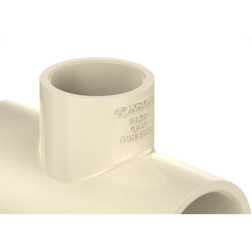Tee Reducao Krona Ultraterm Macho/Femea Cpvc 22X15 1371