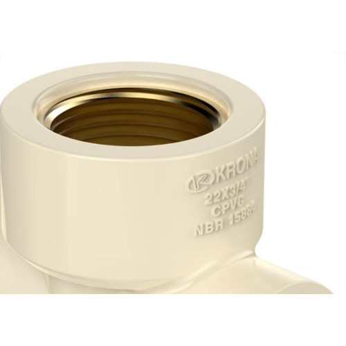 Tee Krona Ultraterm Transicao Cpvc 15X1/2 1374